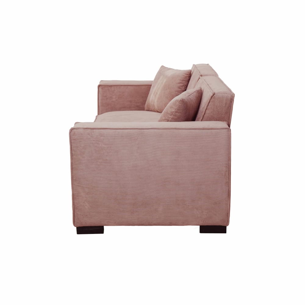 Zweisitzer-Cordsofa in Rosa 180 cm breit Alphy
