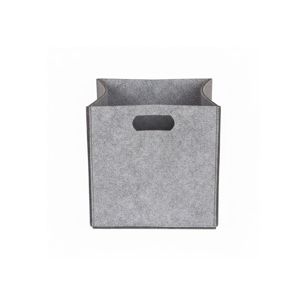 Seau De Rangement En Feutre Gris – 2 Tailles – Panier Pliable Pour Vêtements, Jouets Ou Linge Sale – Design Moderne