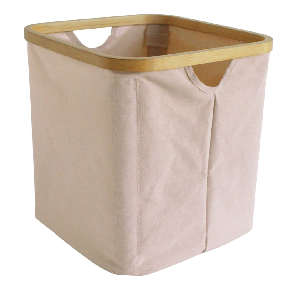 Set mit 6 Hyppolite Aufbewahrungskörben aus rosa Stoff, 30x30x30 cm B&b home