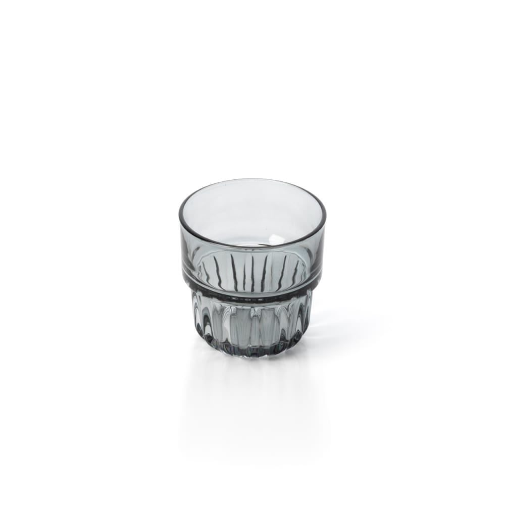 Trinkglas in grau, 8,3x8,3x8cm Grey