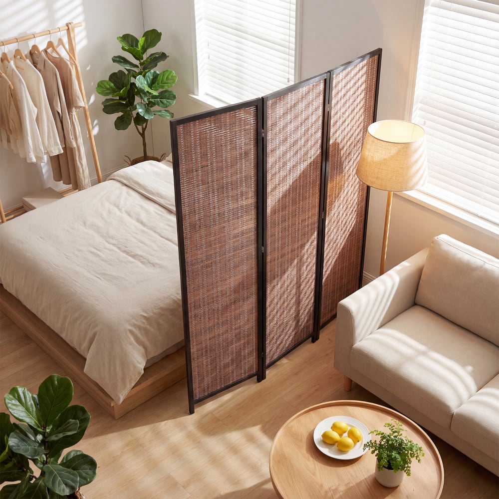 HOMCOM Paravent Interieur en Bois 3 Panneaux 135 x 180 cm séparateur de pièce Pliable closion de séparation pour Salon Chambre à Coucher Maison, Bois Naturel (Blanc, 180x1.7x180cm HOMCOM Paravent Interieur en Bois 3 Panneaux 135 x 180 cm séparateur de pièce Pliable closion de séparation pour Salon Chambre à Coucher Maison, Bois Naturel (Blanc, 180x1.7x180cm