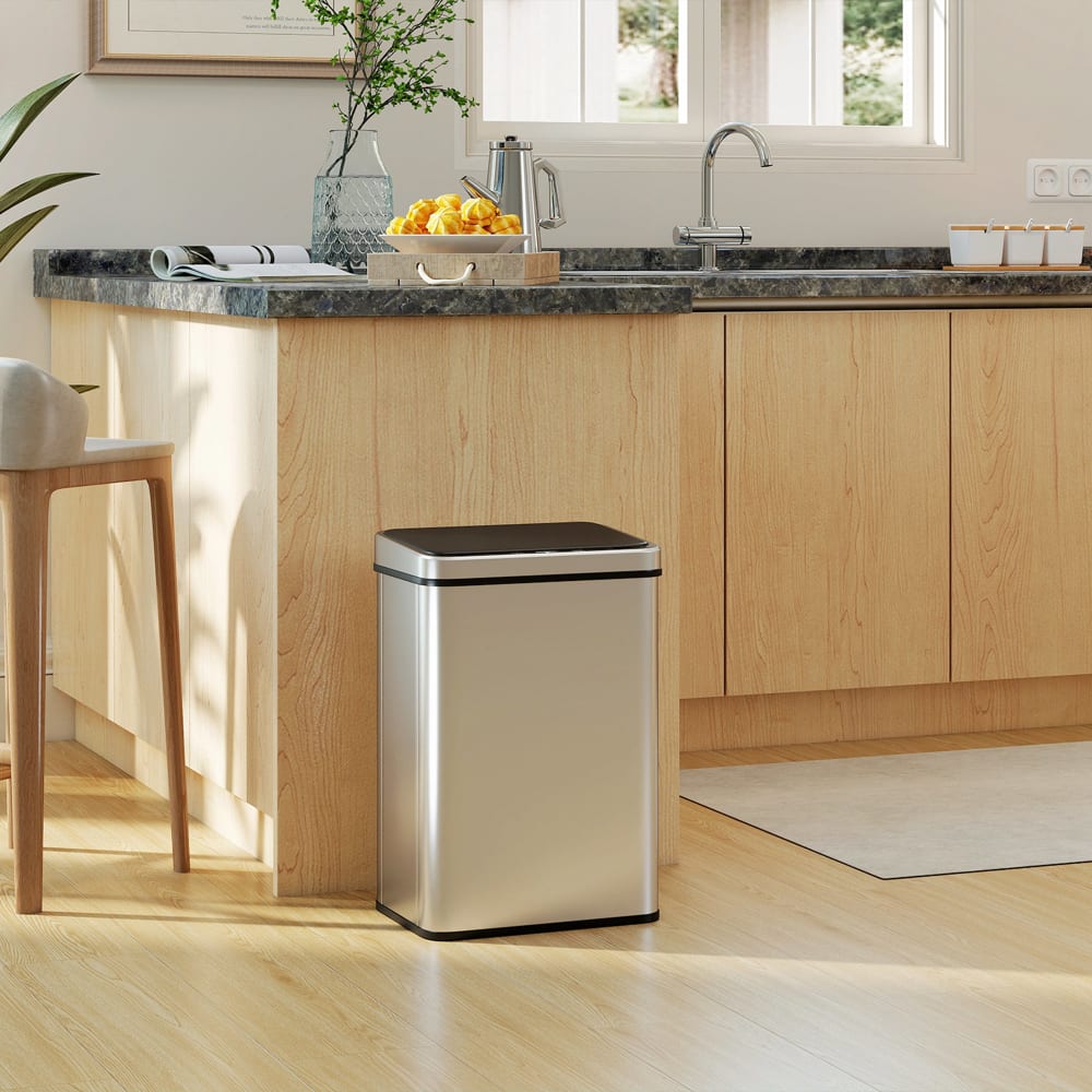 Poubelle à Capteur HOMCOM 30 Litres Avec Fonction De Fermeture En Douceur, Poubelle Sans Contact En Acier Inoxydable Pour Des Cuisines Hygieniques 97864854 Poubelle à Capteur HOMCOM 30 Litres Avec Fonction De Fermeture En Douceur, Poubelle Sans Contact En Acier Inoxydable Pour Des Cuisines Hygieniques 97864854