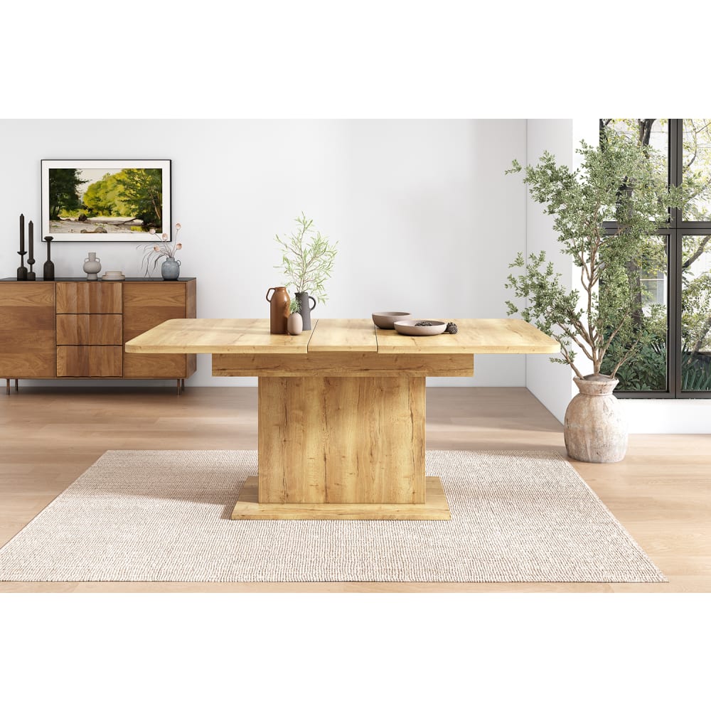 Esstisch ausziehbar mit Stauraum 110/130x70x75 cm, braun
