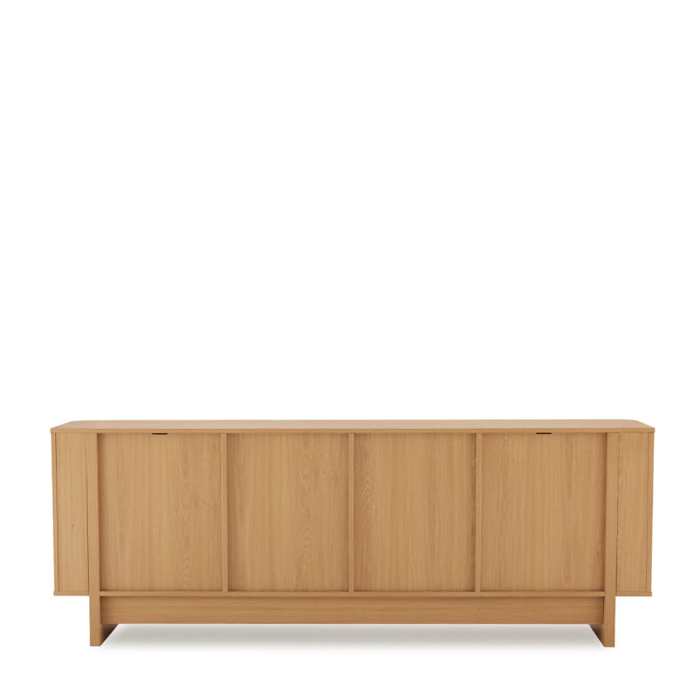 200 cm breites Sideboard mit Türen aus natürlicher Eiche Finley