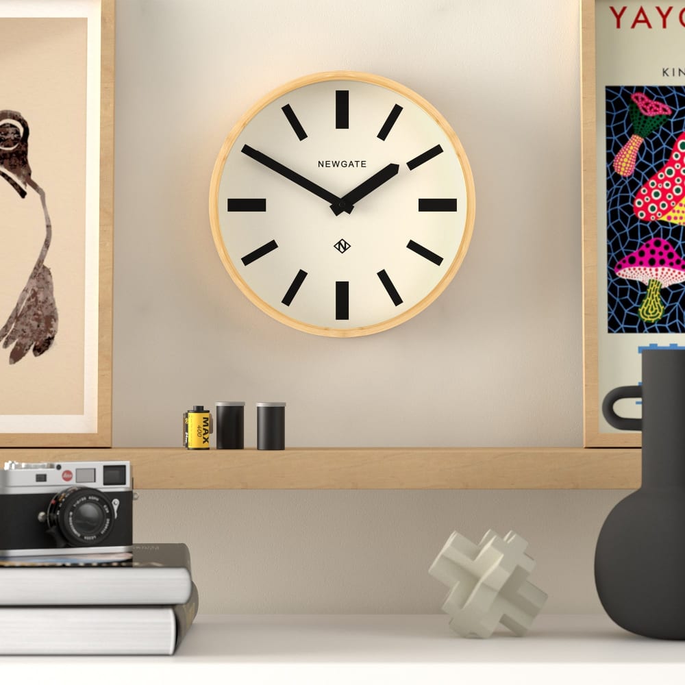 Moderne Wanduhr aus hellem Bambus Bali | Maisons du Monde