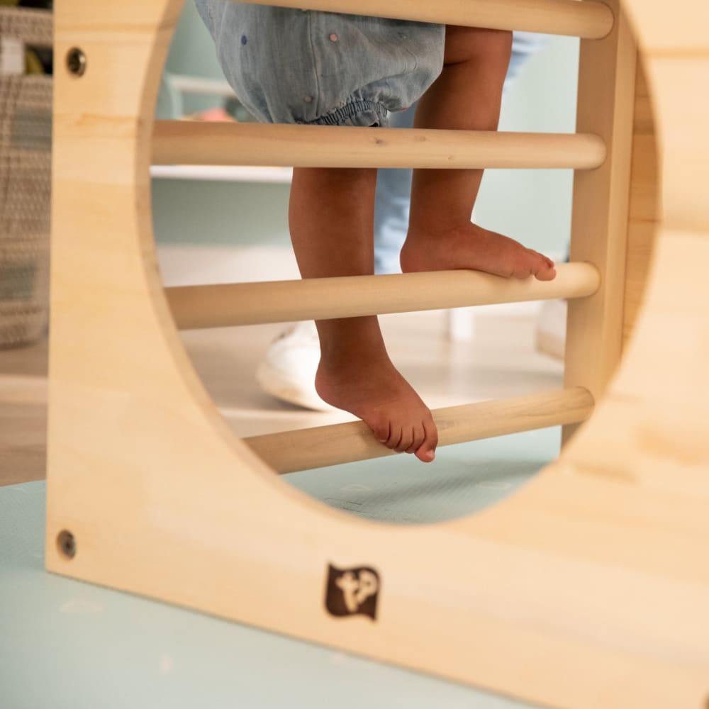 Cubo De Escalada De Madera Mamabrum De 60x60x60 Cm | Túnel Trepador Para Niños De +3 Años | Desarrolla Motricidad Y Confianza | Capacidad 80 Kg