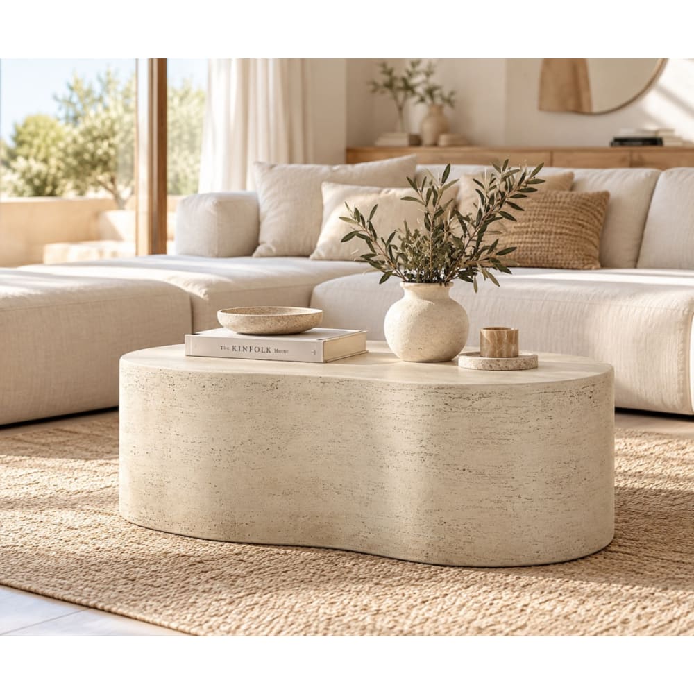 Couchtisch in Steinoptik L 92 Cloud