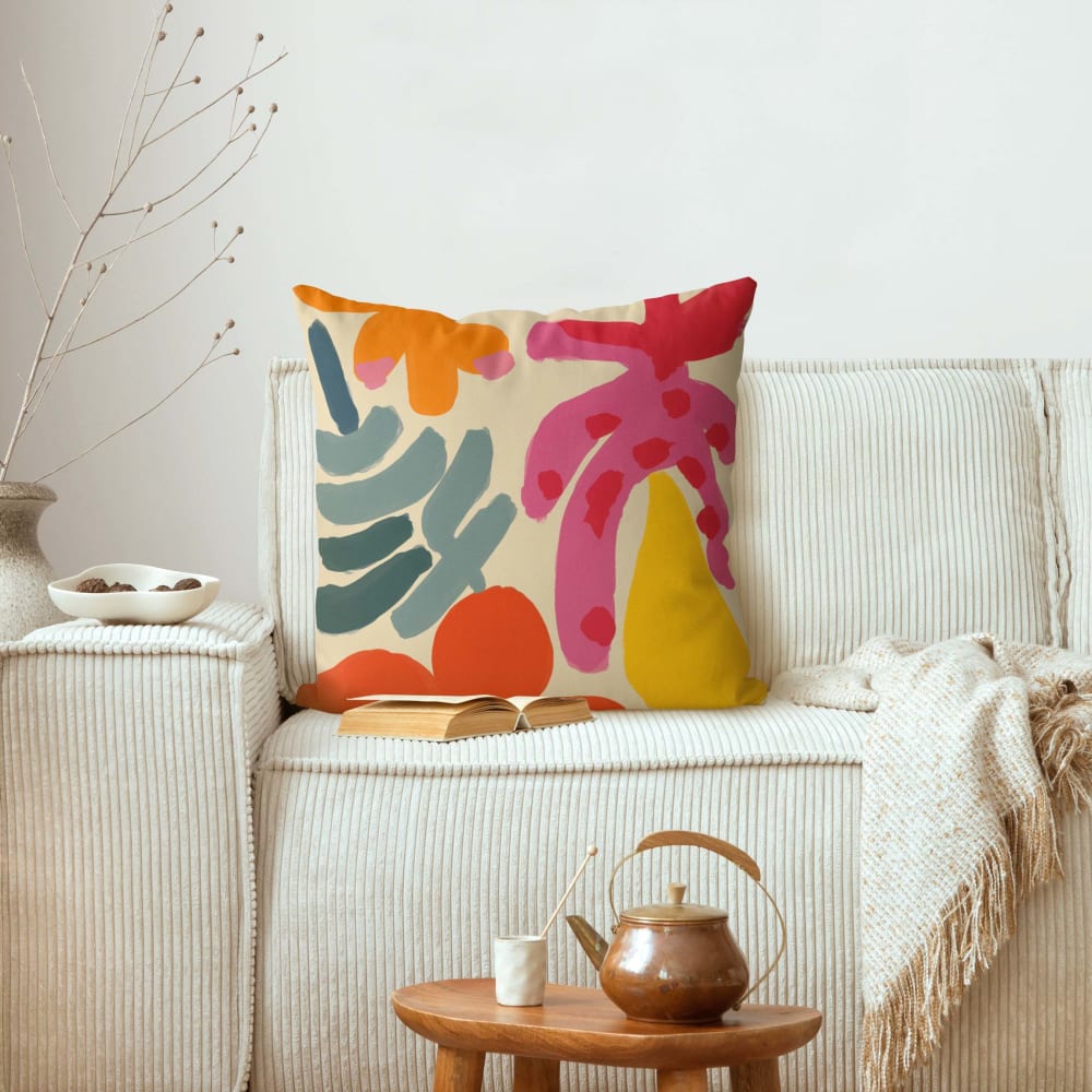 Dekokissen Bunte Formen II aus Polyester, bunt 50 x 50 cm