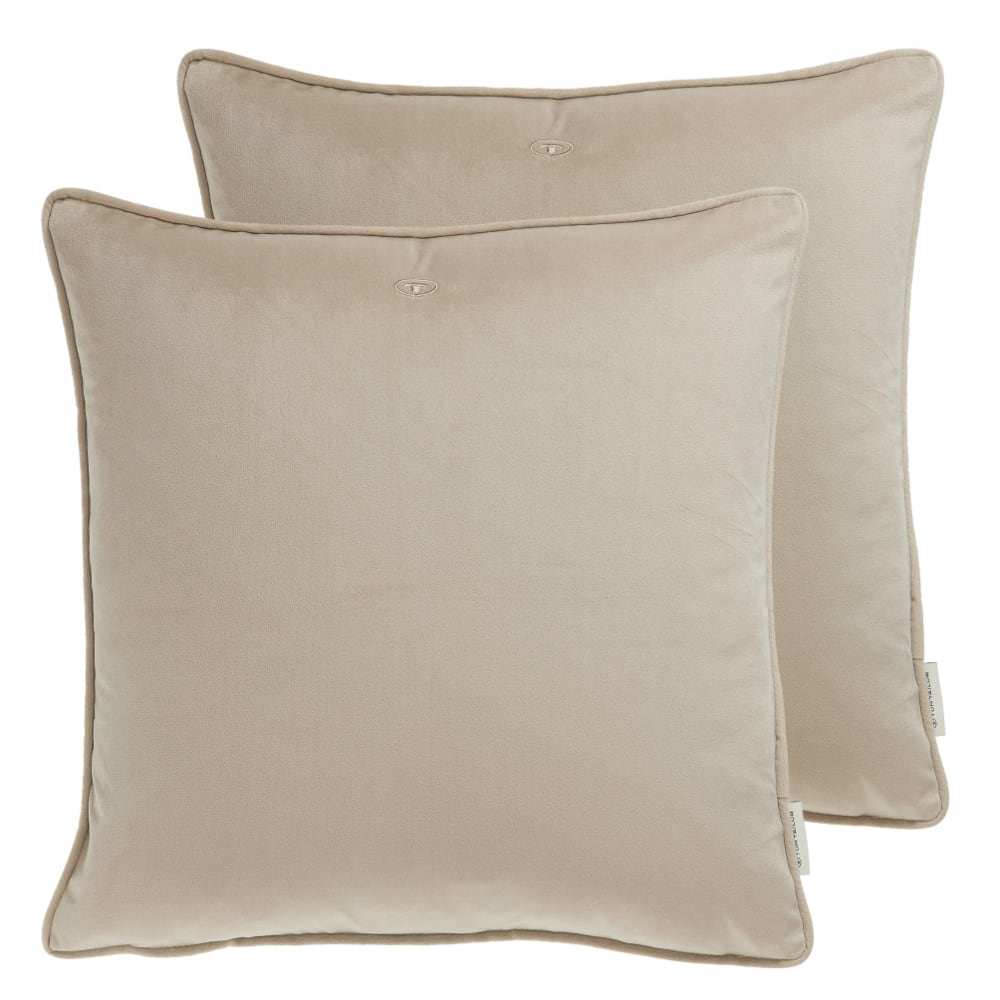 2er Set Zierkissenhülle - 45x45 cm, Beige Ttvelvetsignature