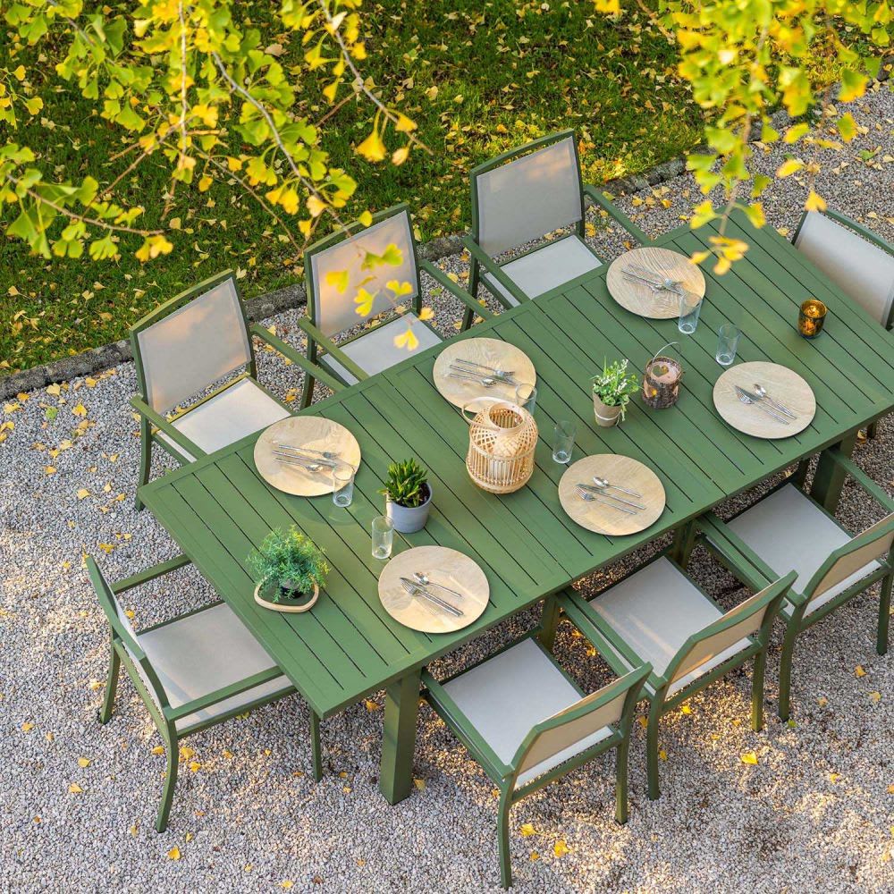 Ausziehbarer Gartentisch 8/10 Personen