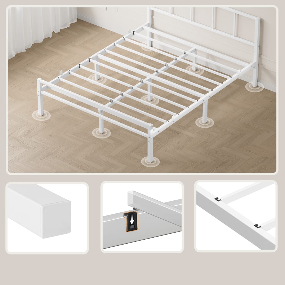 Tête de lit de remplacement métal blanc 90 cm vidaXL | Leroy Merlin