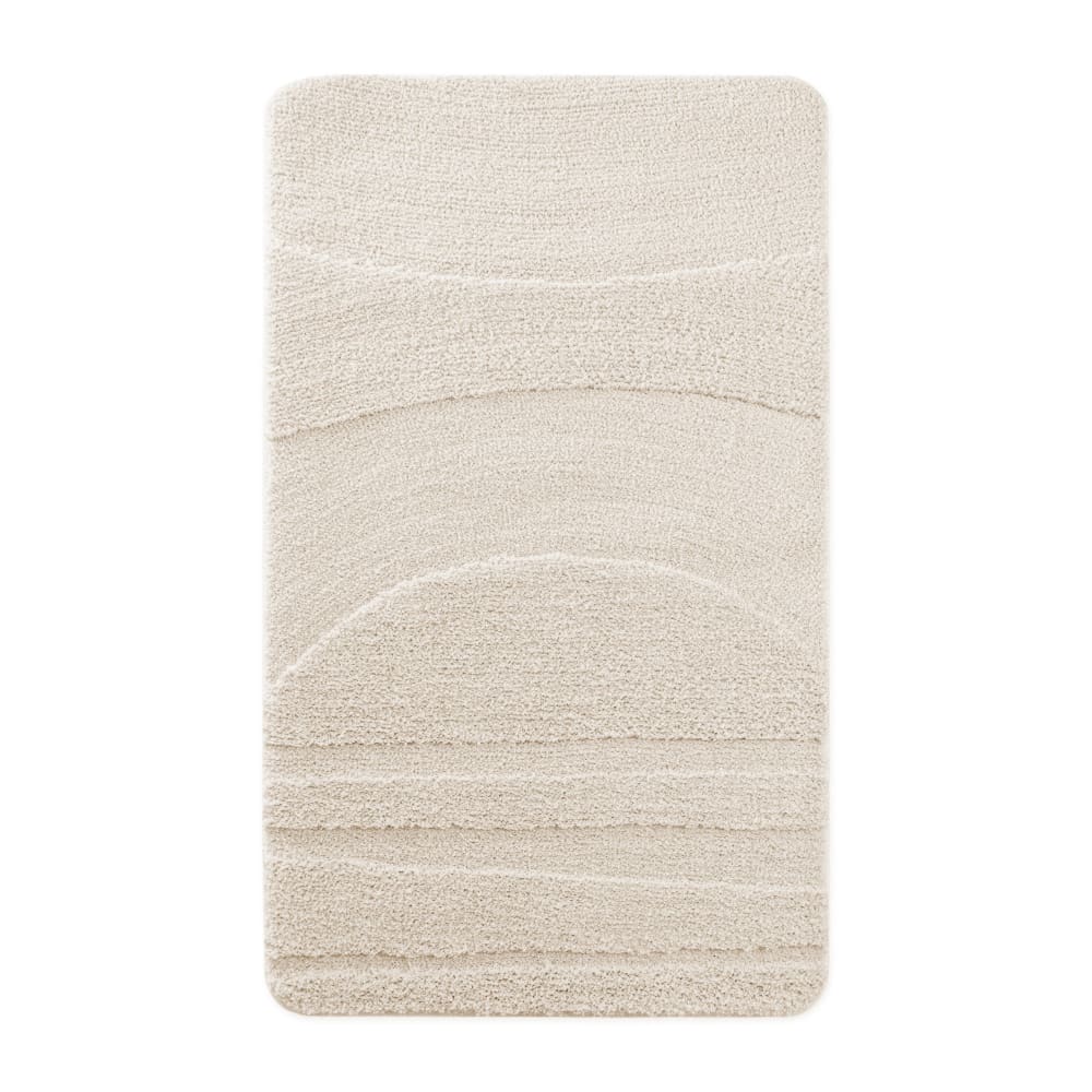 Badematte mit Relief cremeweiß 60x100 Marc