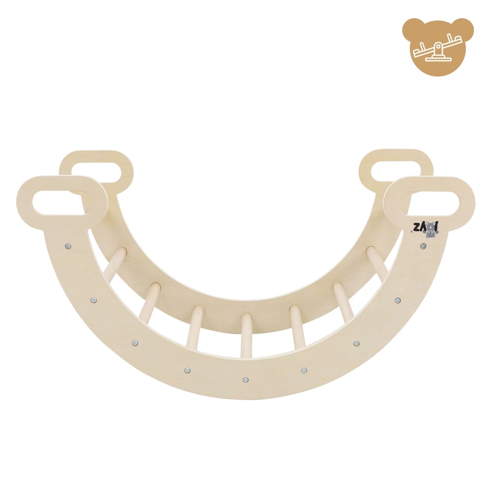 Joyz Arco De Escalada Pikler Para Bebés 1 Año | Balancín Y Tabla De Equilibrio De Madera - Juguete Montessori Multifuncional