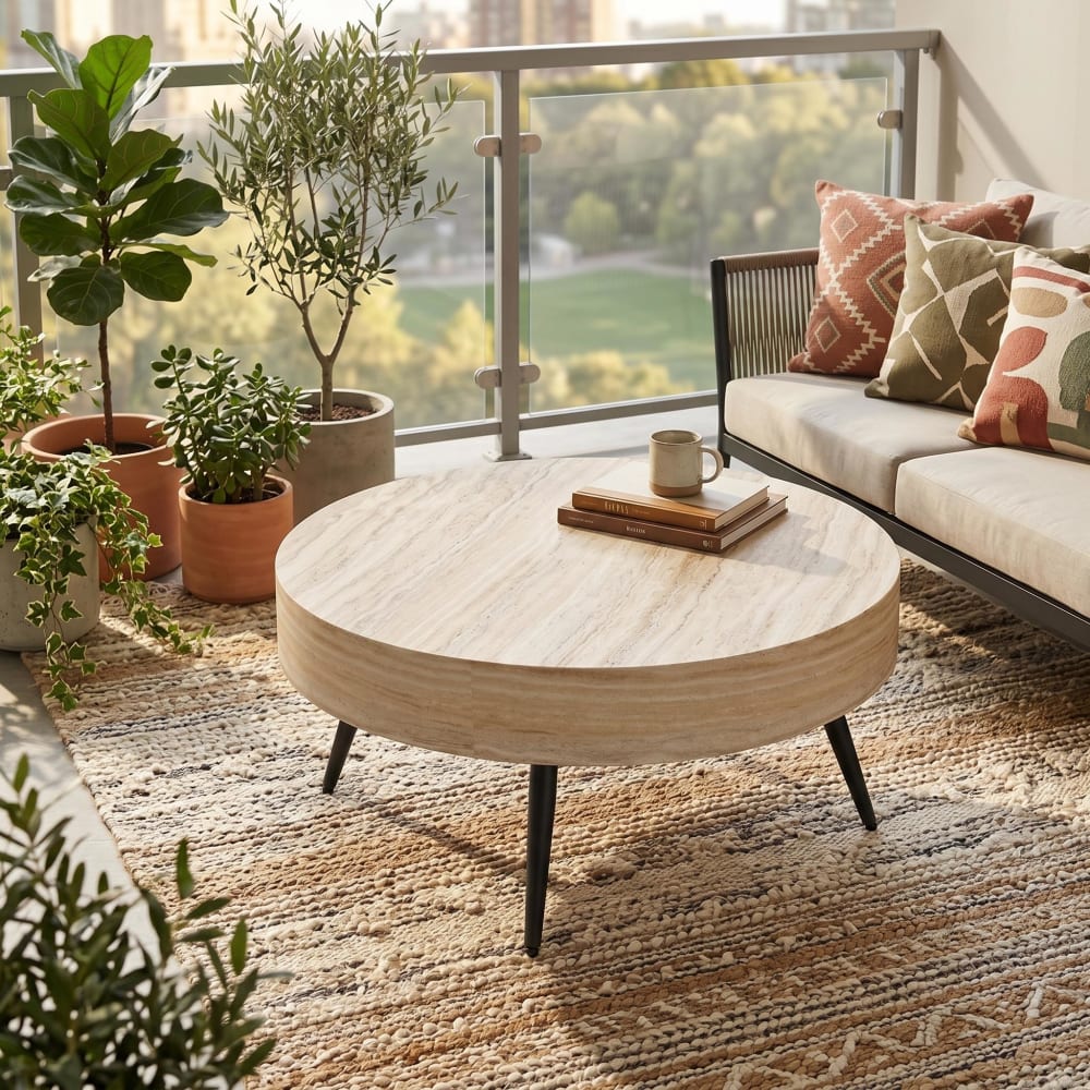 klapp couch Klappcouch Danjata in Beigegrau mit 40 cm Sitzhöhe Motive:Giraffe
