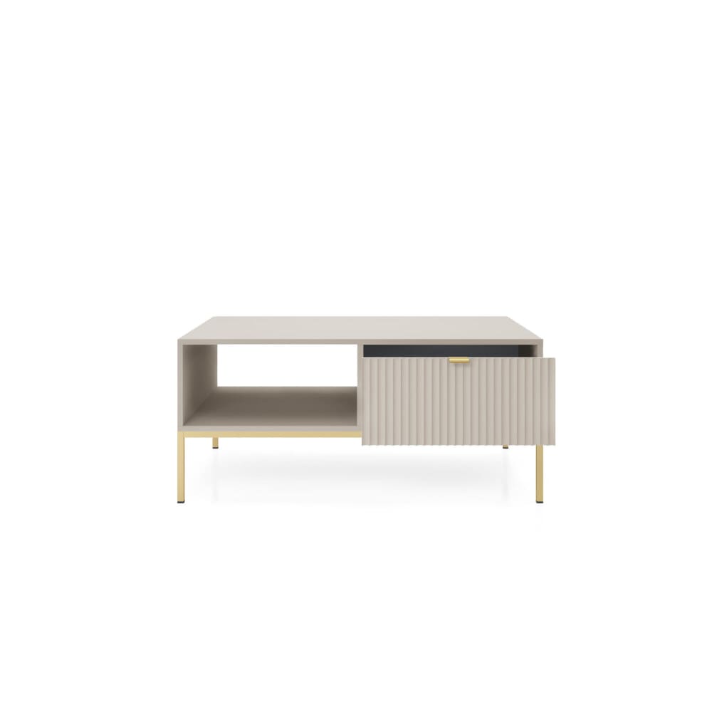 Couchtisch Beige Gold 104 x 68 x 48 cm Avon