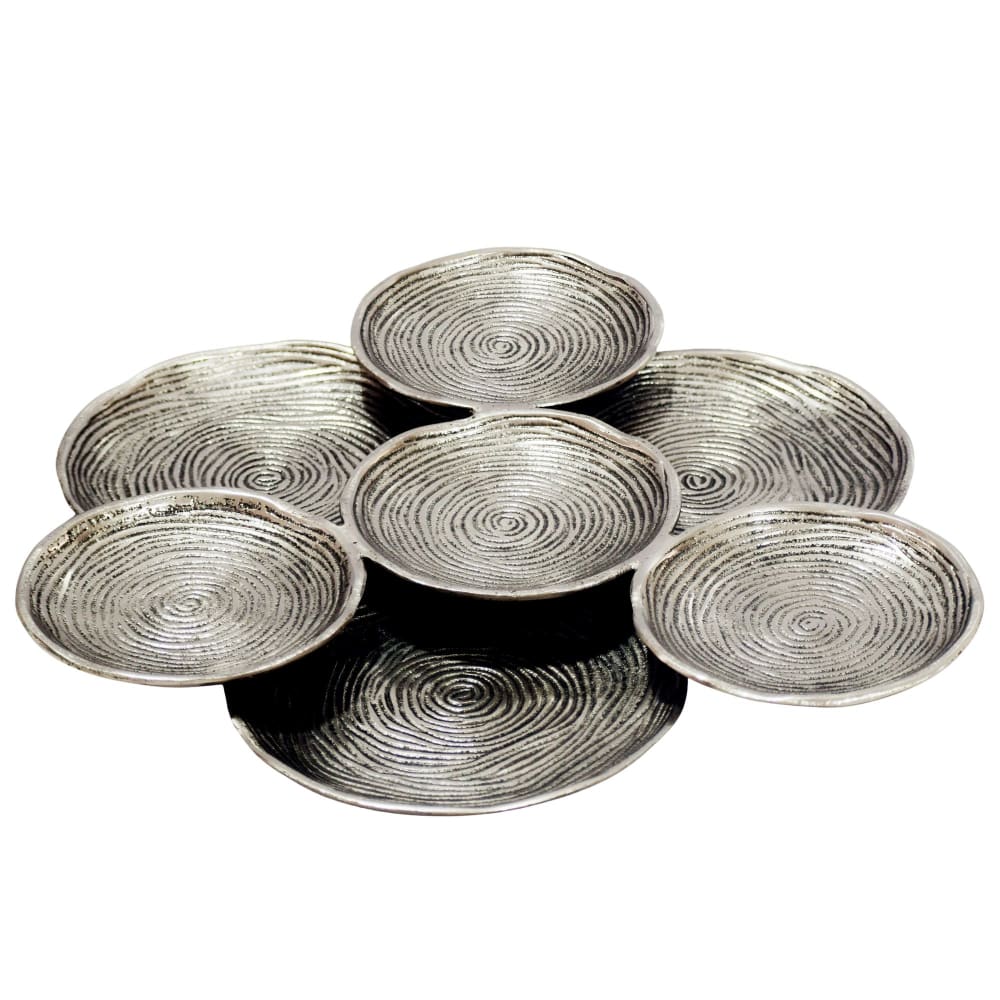 Dekoschale aus Aluminium, silber