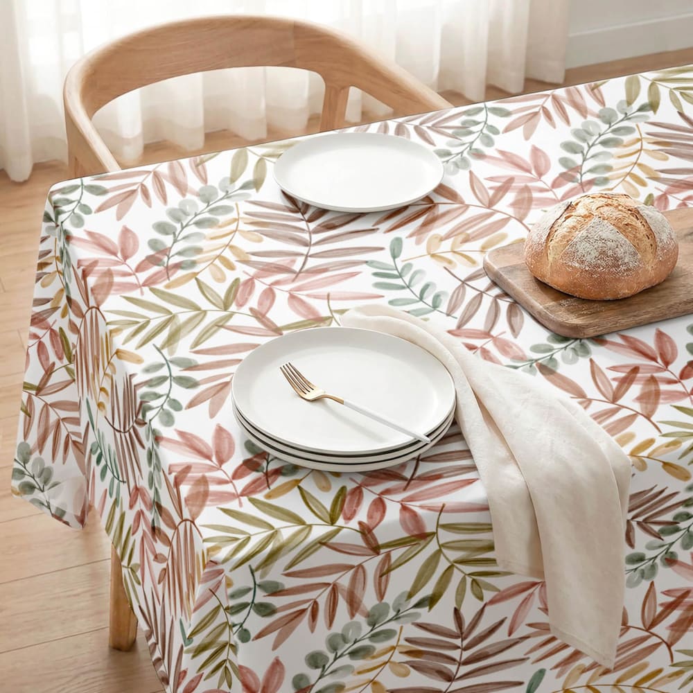 Fleckabweisende Tischdecke bunte Blätter 140x100 Umbria multicolor