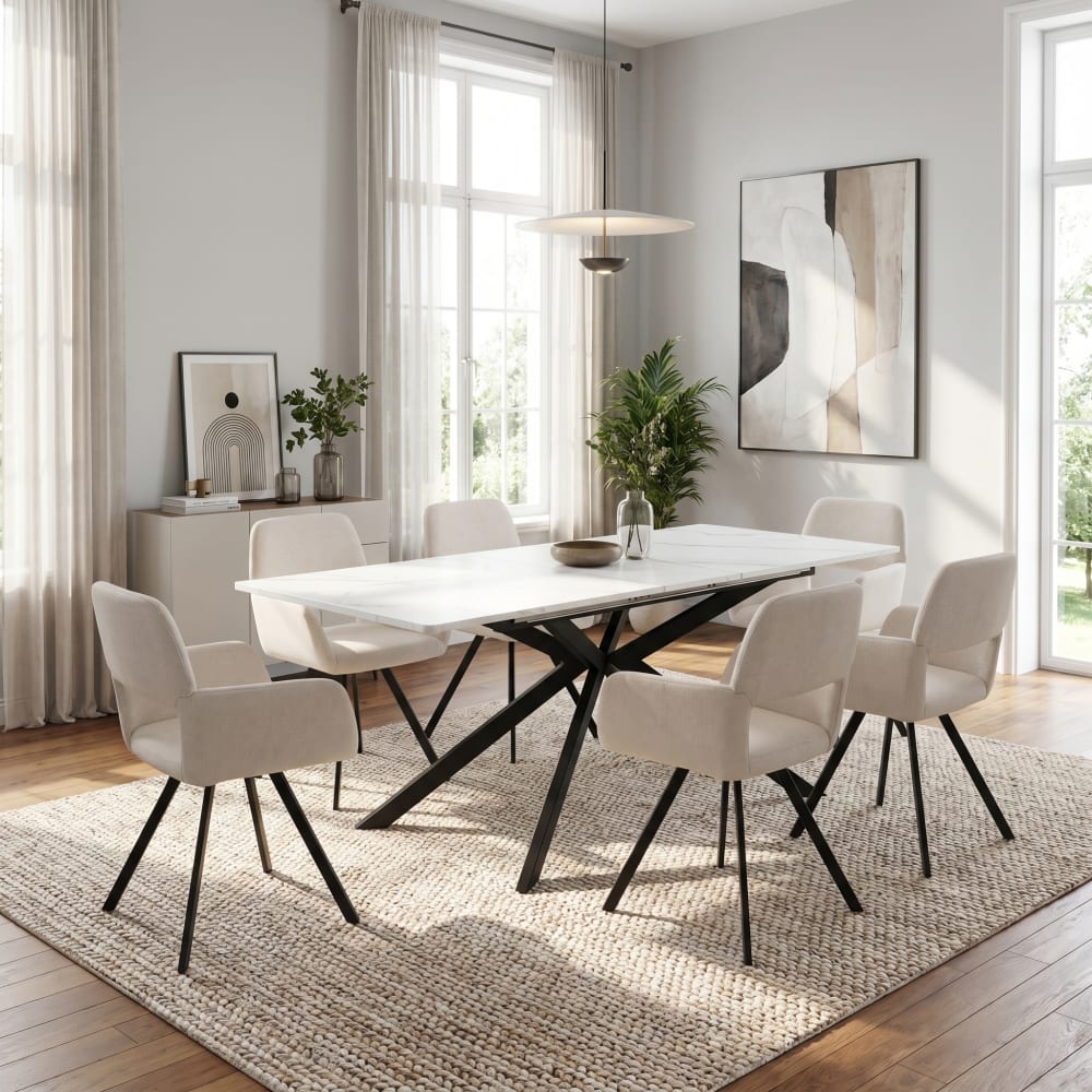 tisch outdoor lounge Loungetisch rund 123cm mit Alu & Dekton Light Gray