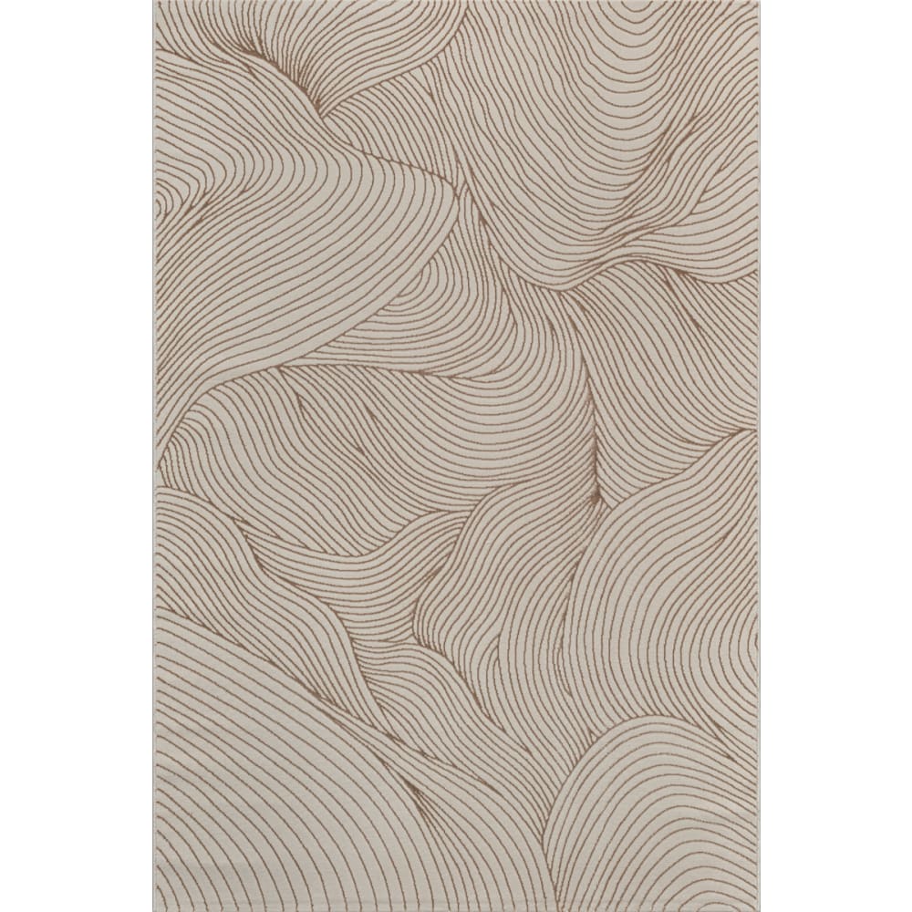 Teppich Wohnzimmer modern elegant, Beige, 140 x 200 cm Mila