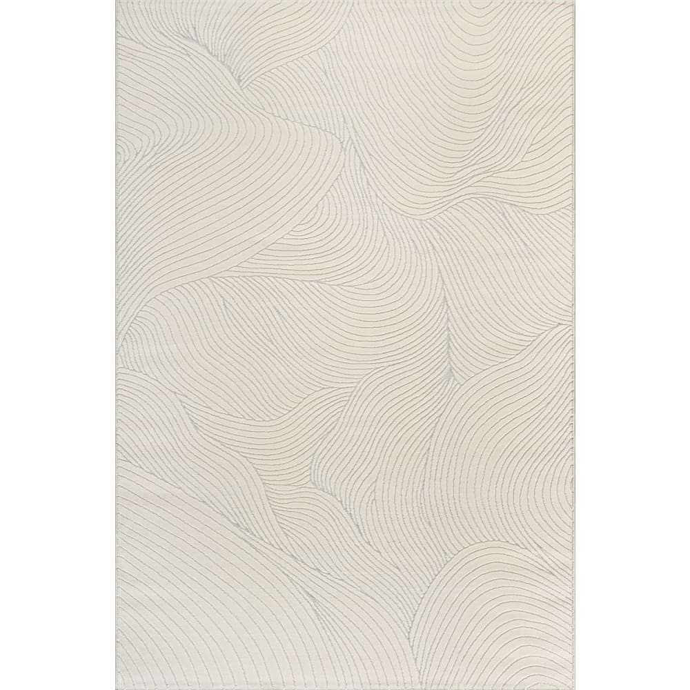 Teppich Wohnzimmer modern elegant, Creme, 160 x 230 cm Mila