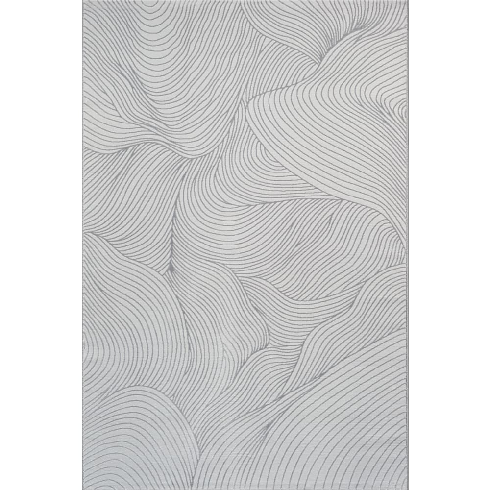 Teppich Wohnzimmer modern elegant, Grau, 160 x 230 cm Mila