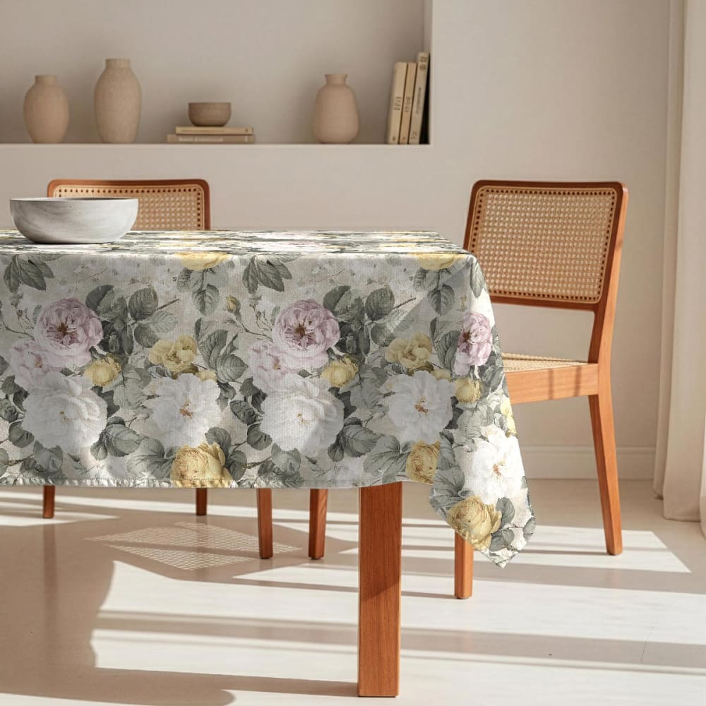 Fleckabweisende Tischdecke – 100 % Baumwolle, 150×200 cm Rousil