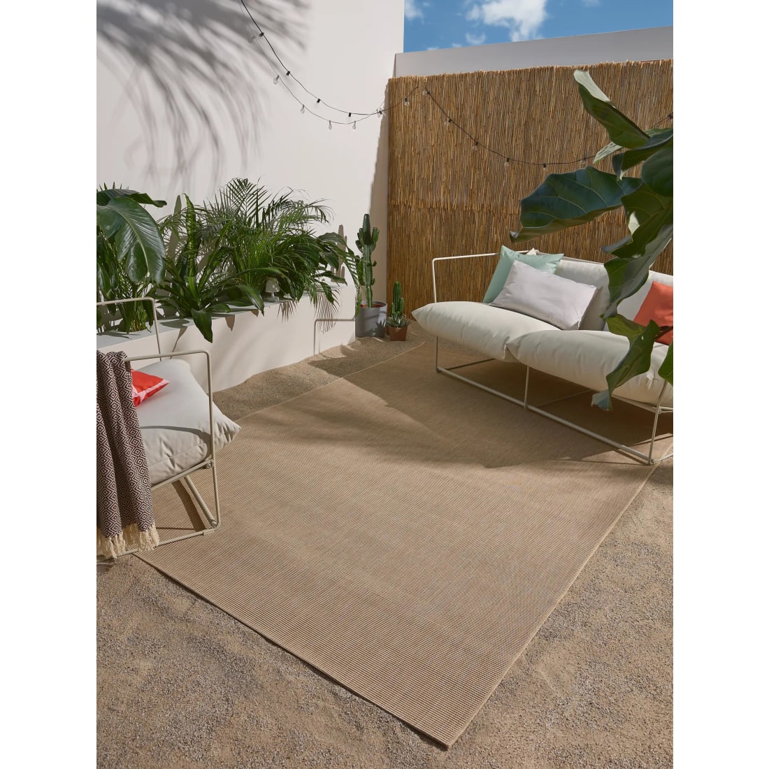 In- & Outdoor-Teppich beige 240x340 Metro