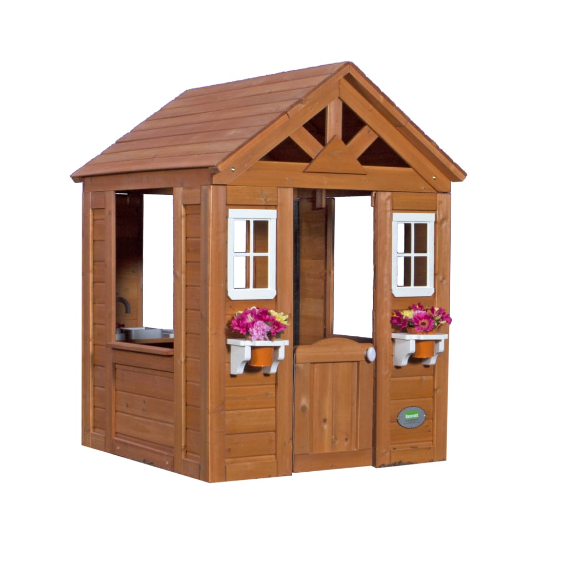 IDMarket Maisonnette En Bois Odyssey – Cabane Extérieure Avec Table De Pique-nique Intégrée, Fenêtres Et Demi-porte – Jardin, Dès 3 Ans
