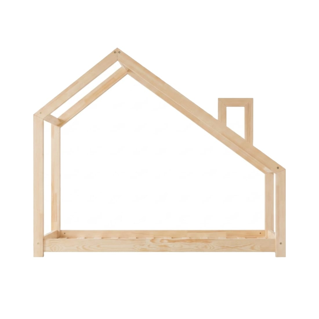 Lit cabane enfant dms 120×180 cm, pin massif