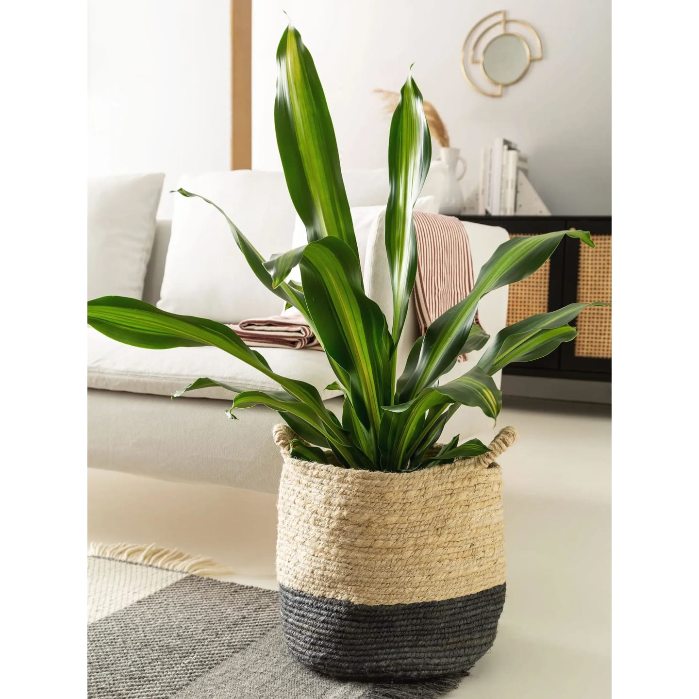 Korb cream/grau 30x30x30 Aylin