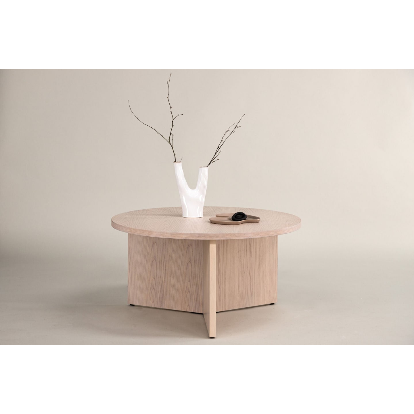 Couchtisch Ø65cm, Cremeweiß Saltö