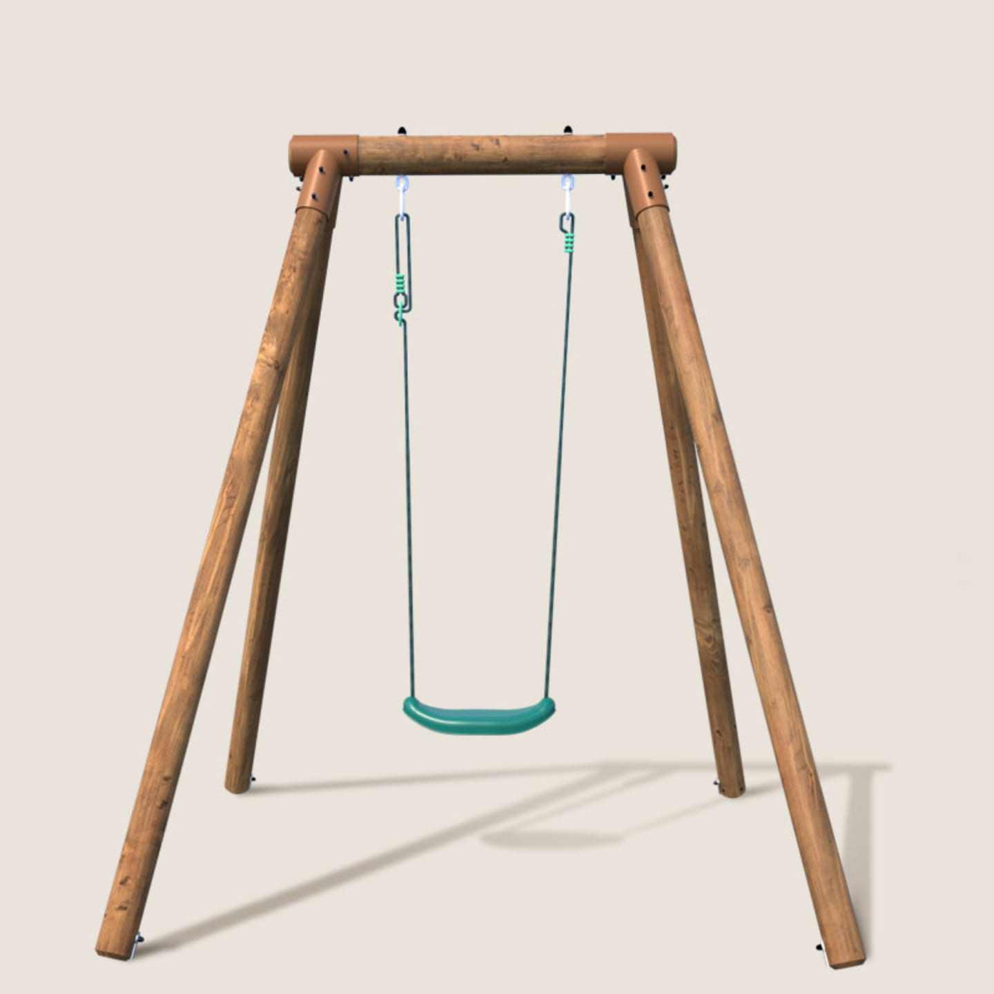Hedstrom – Balançoire 1 Place, Structure Acier, Siège Robuste, 170x164x122 Cm, 3-10 Ans