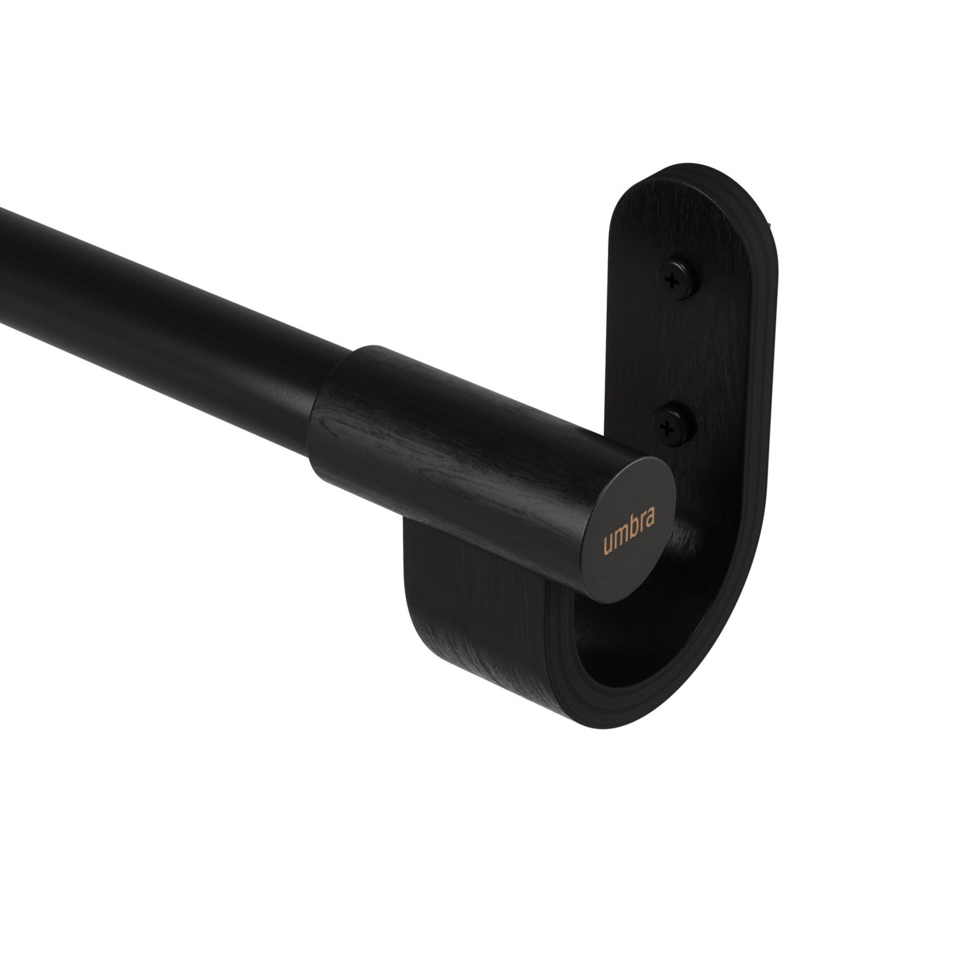 Ausziehbare Gardinenstange. schwarz 93-304cm Bellwood