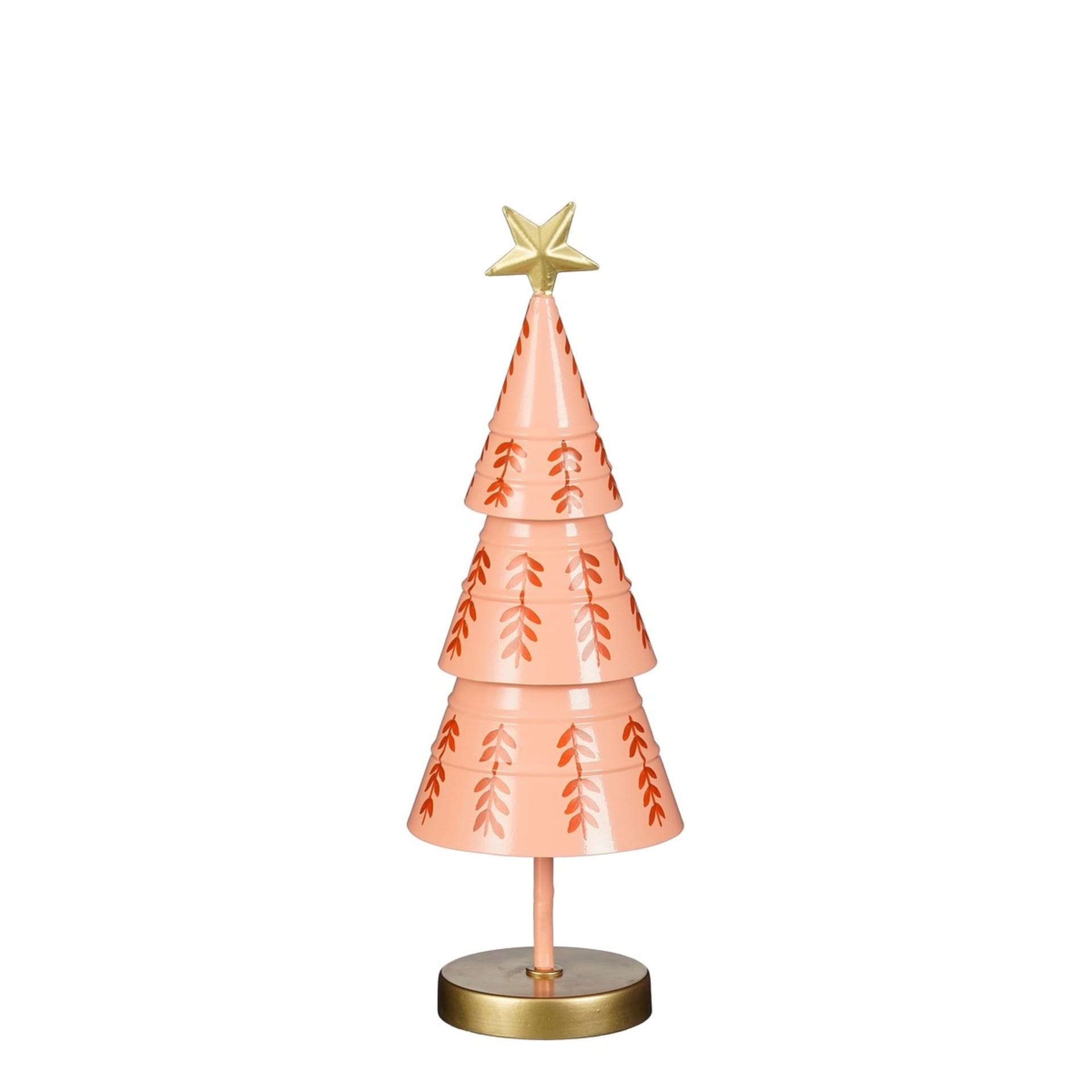 Dekorativer Weihnachtsbaum Rosa Eisen H40xB13xL13cm