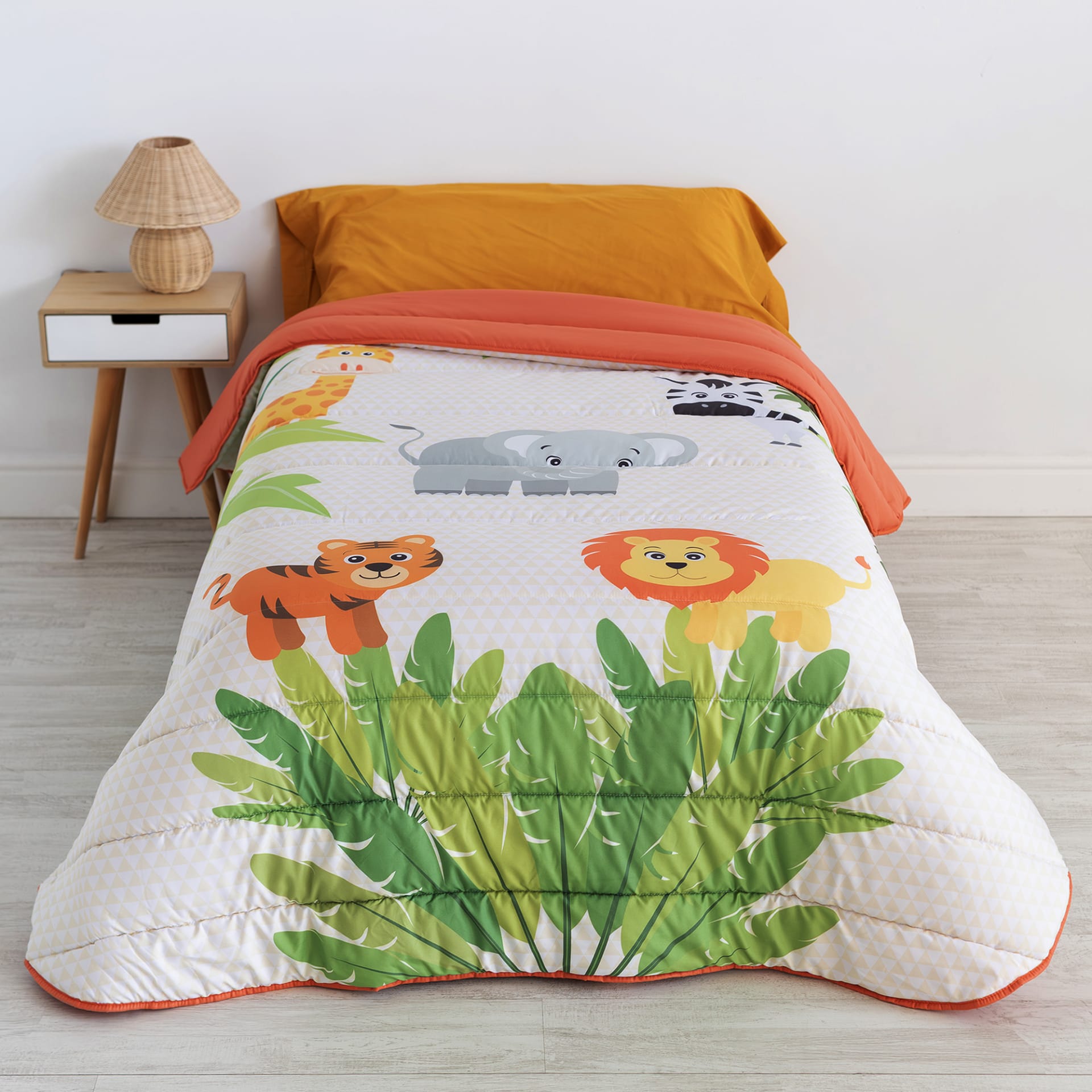 Steppdecke aus 100% Mikrofaser 180x260 cm Mehrfarbig Wild