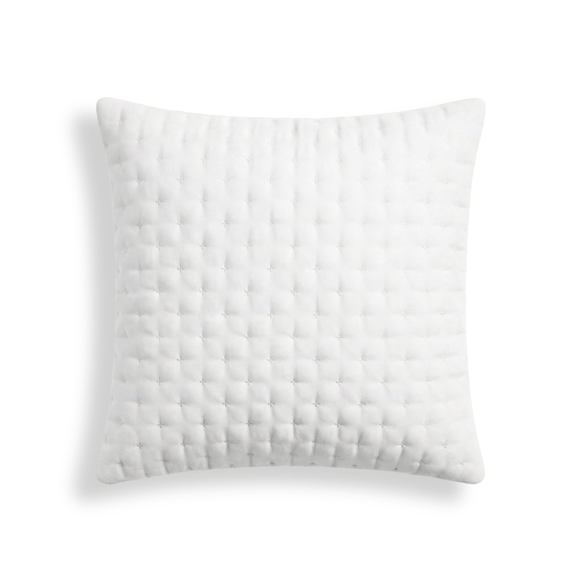 Stepp-Kissenbezug einfarbig Weiß 65x65 cm Pure
