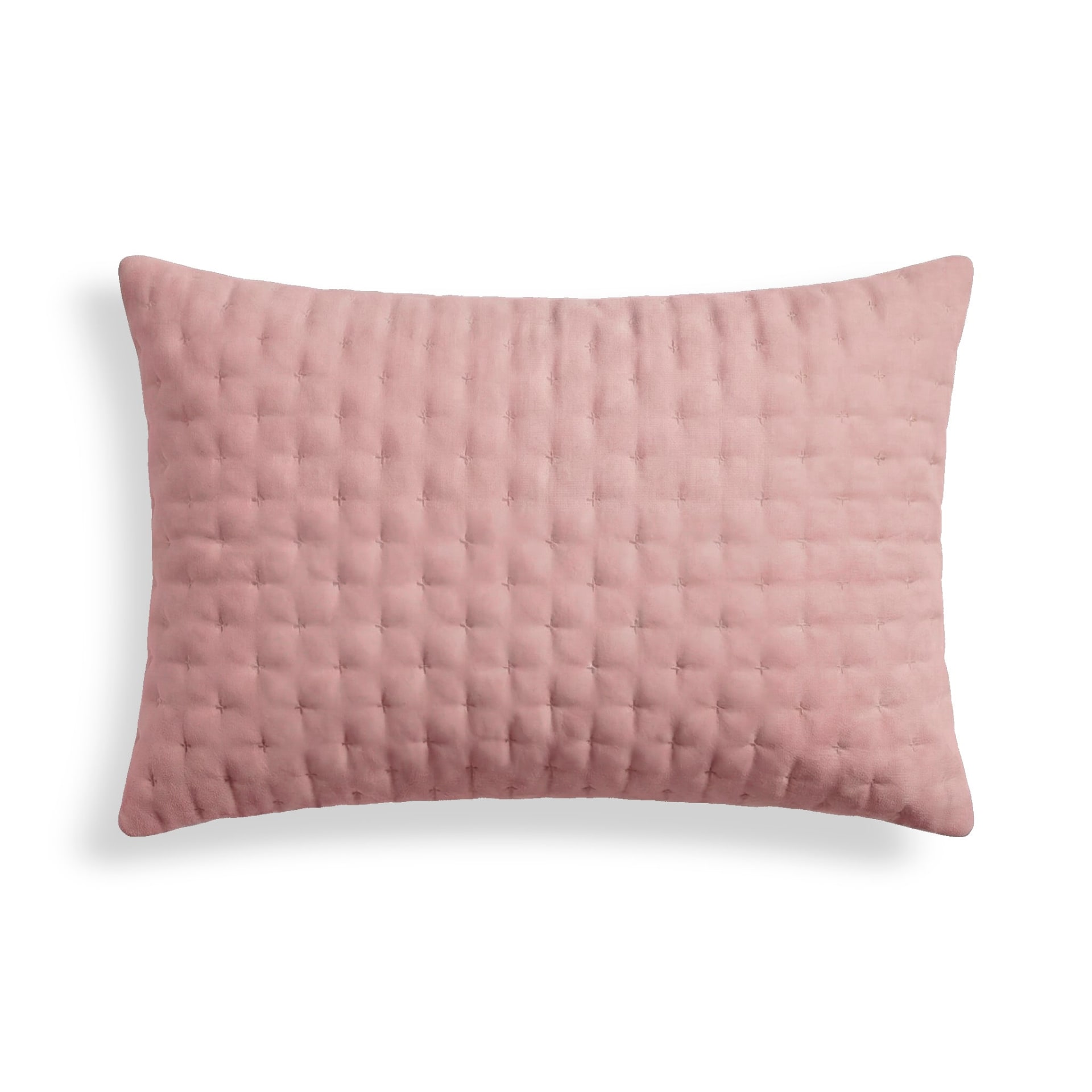 Gesteppter Kissenbezug Pink 50x80 cm Pure