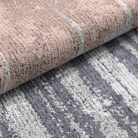 Tapis plat motif vintage effet usé multicolore rose 110x170 Focus ...