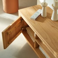 Bureau Vintage Maison Du Monde – Teck Massif 5 Tiroirs