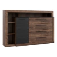 Kit Dressing Modulable Modulo 3 Éléments – 200 X 45 X 180 Cm – Naturel – Rangement Pratique