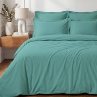 Housse De Couette Percale Coton Sensei Maison Soft Percale 200x200 Cm - Douceur Soyeuse Nuage