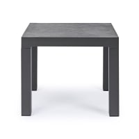 Oviala Palavas Tavolino Da Giardino In Acciaio Grigio Antracite, 90x50 Cm: Resistente Alle Intemperie E Ai Raggi UV