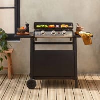 Gas Bbq Outdoor ALICE'S GARDEN Pas Cher - Plancha Au Gaz Porthos 2 Brûleurs 5 KW Barbecue Cuisine Extérieure Hornillo De Gas