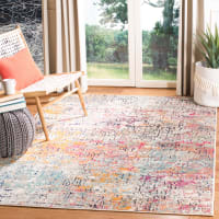 Alfombra gris/rosa/multicolore 160 x 229 cm-Madison cropped-1