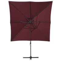 Ricambio Telo Per Ombrellone A Sbalzo Da 3 Metri – Copertura In Poliestere 160g Per 8 Stecche – Colori: Beige, Verde, Rosso Vino, Kaki - 2