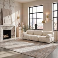 Alfombra beige/pizarra 183 x 274 cm-Adirondack cropped-1