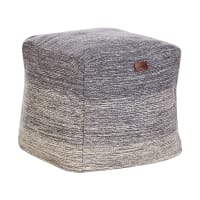Pouf Contenitore Rotondo, Sgabello Poggiapiedi Imbottito, Puffo In Stoffa Di Velluto 31 X 57 Cm Celeste Relaxdays 84694109