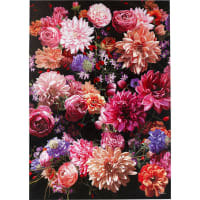 Tableau Toile 120x80 Cm ARTTOR - Impression Fleurs Violettes & Pierres - Déco Murale Moderne - Neuf