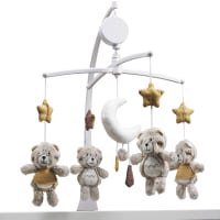 Mobile Musical Pour Lit Bébé - Oursons Endormis, Montage Facile - Décoration Chambre Et Jouet D'Éveil