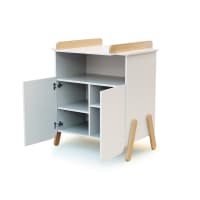 Baby Price New Nao - Cassettiera Con Fasciatoio 2 Cassetti, Made In France, Laccato Grigio Fumo Con Stella - 6